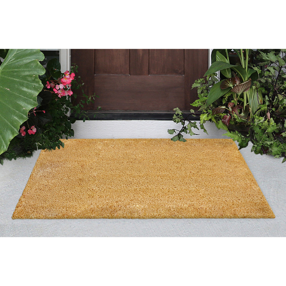 Natura Solid Outdoor Mat Natural 2'x3'