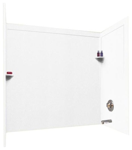 Swan 32x60x60 Solid Surface Bathtub Wall Kit, White