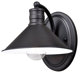 Akron 1-Light Vanity Oil Rubbed Bronze and Matte White