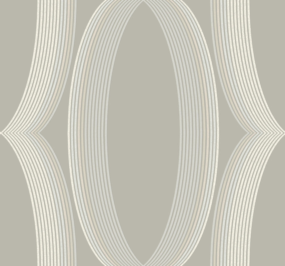 Light Neutral Progression Ogee Wallpaper