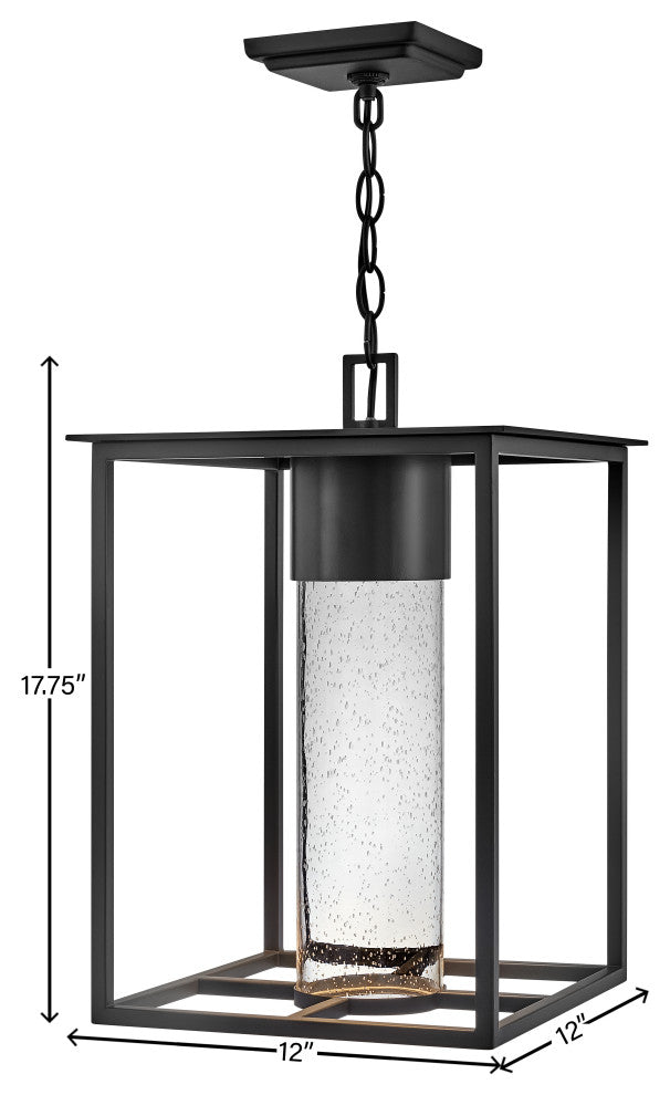 Hinkley Coen Medium Hanging Lantern, Black