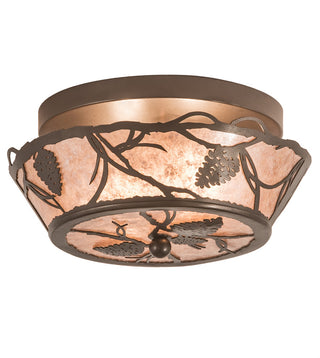 12 Wide Whispering Pines Flushmount