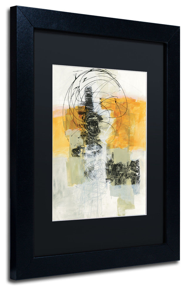 ''Action II'' Matted Framed Canvas Art by Jane Davies