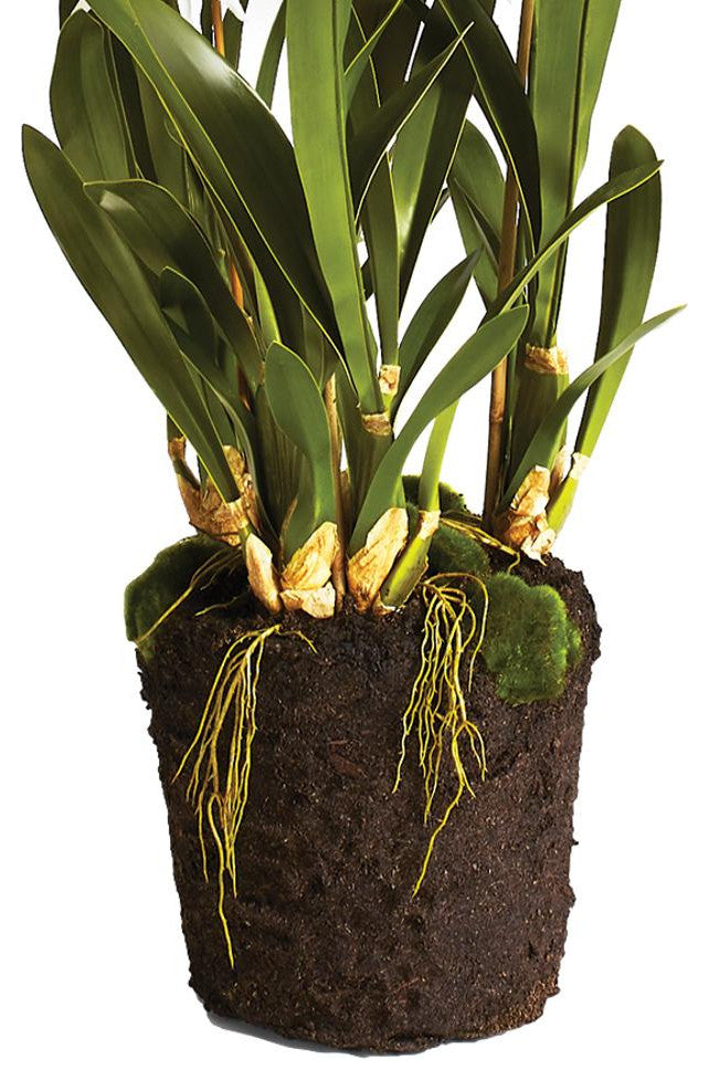 Luxe White Spider Orchid Faux Floral Artificial Plant 44 in Tall Drop In Flowers