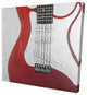 Red Electric Guitar, Fine Art Gallery Wrapped Canvas, 24"x24"