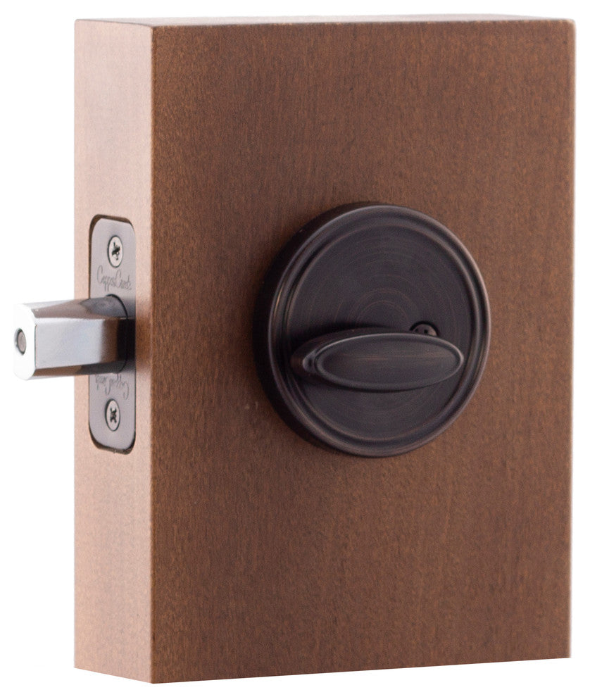 Front Removable Cylinder Deadbolt, Tuscan Bronze