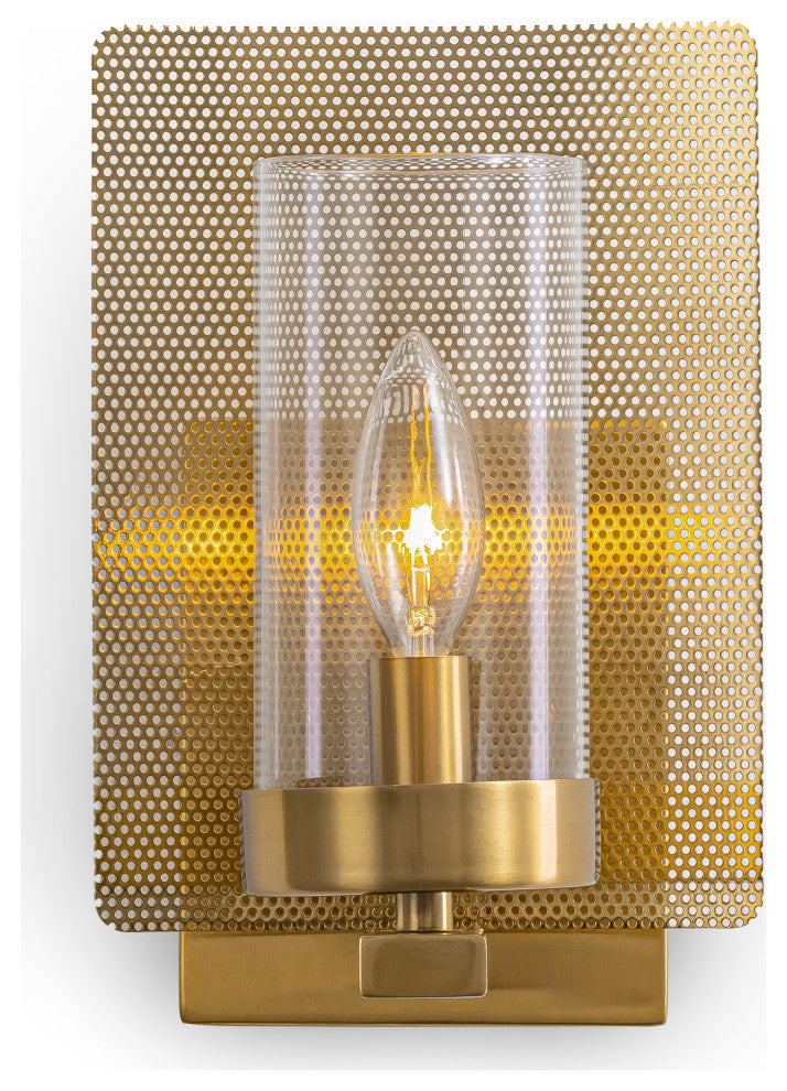 Aurelia 1 Light Wall Sconce Brass