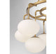 9-Light Chandelier, Natural Brass