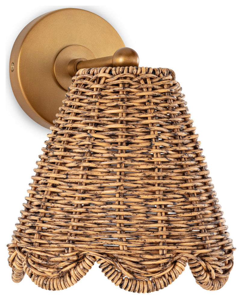 Regina Andrew Kismet Hanging Sconce, Natural Brass, Brass