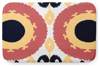 34" x 21" Boho Bathmat, Yellow