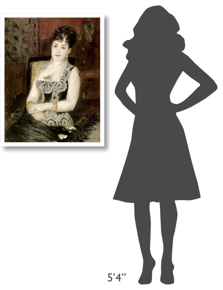 "Portrait of a Woman" Digital Paper Print by Pierre-Auguste Renoir, 25"x32"