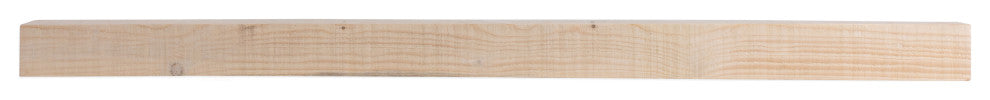 Solid Timber Floating Mantel Shelf, Unfinished, 54"
