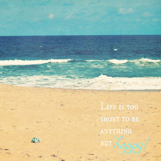 "Life Is Too Short" Painting Print on Wrapped Canvas