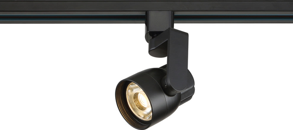 Nuvo LED Round Track Lighting Head Finish Angle Arm, Black