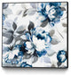 "Scent Of Roses Indigo Ii" Art Block Framed Canvas, 20"x20"