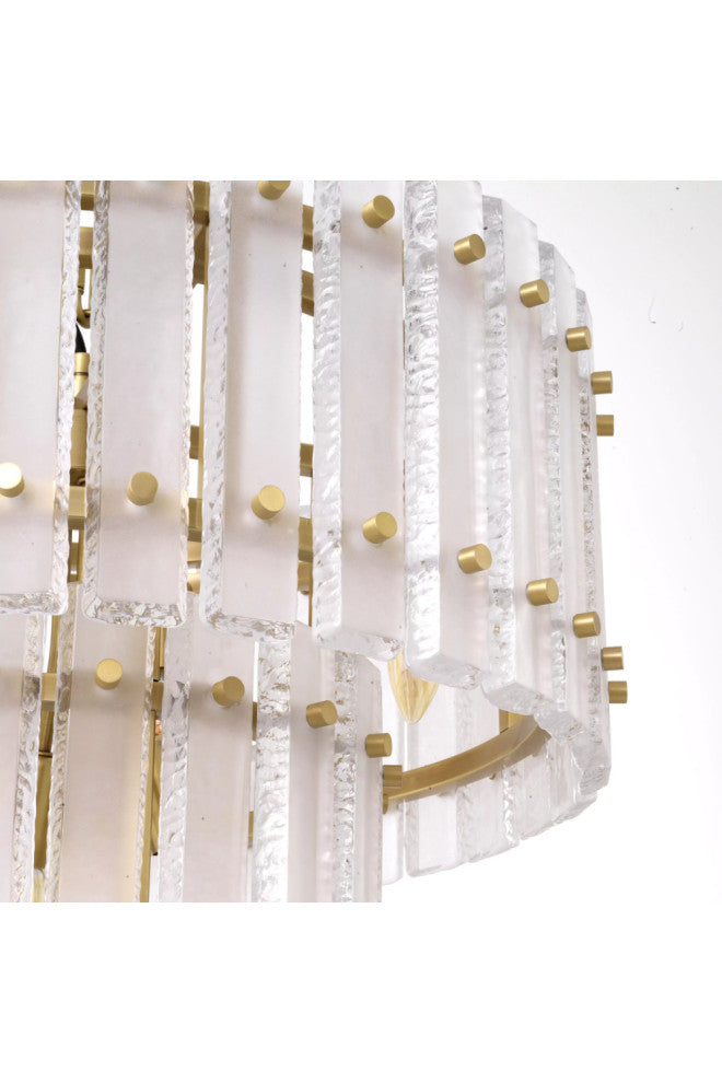 Frosted Glass Plates Chandelier | Eichholtz Blason