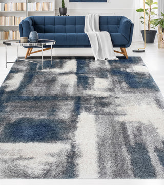 Noori Rug Shag Walsh Blue/Grey Rug
