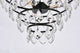 Evan 16" Flush Mount, Black