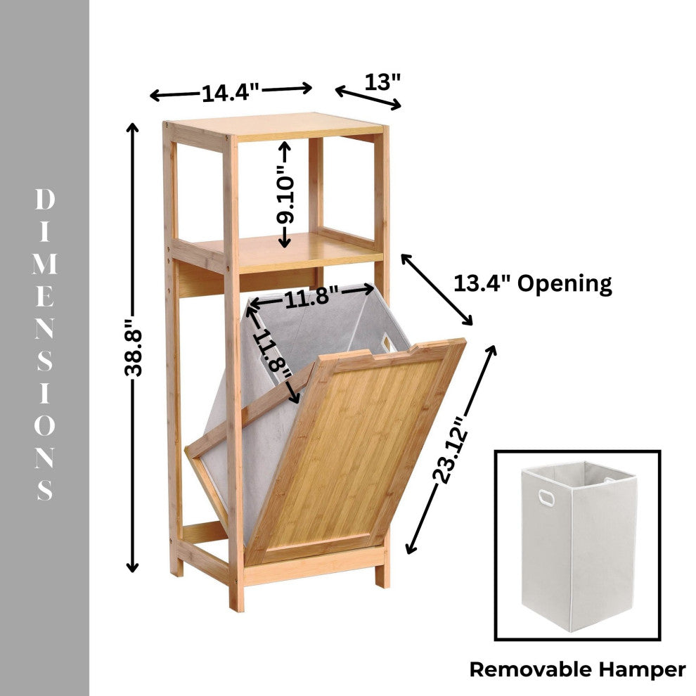 Tilt-Out Laundry Linen Hamper Cabinet, Mahe