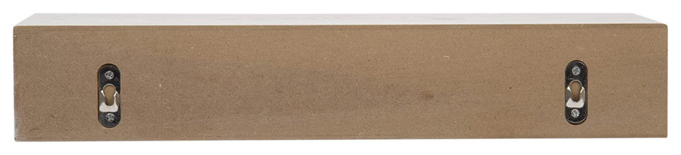 Small Chunky Floating Wall Shelf, 16"L, Weathered Grey