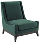 Confident Accent Upholstered Performance Velvet Lounge Chair Green
