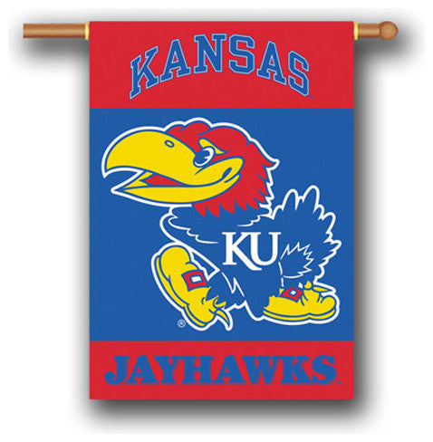 University of Kansas, 28"x40" 2-sided NCAA Banner