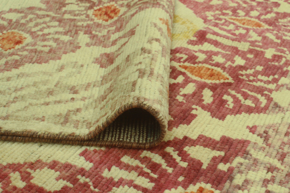 Balochi Okpara Ivory/Gold Rug, 9'7x12'9