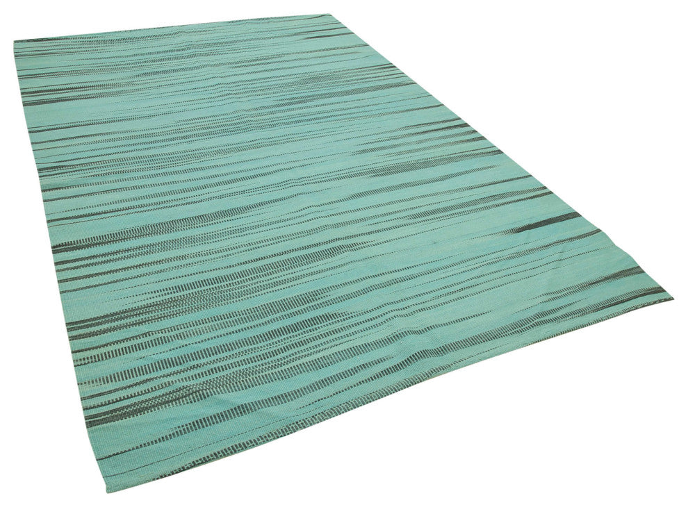 Rug N Carpet - Hand-knotted Turkish 6' 0'' x 9' 0'' Modern Design Wool Kilim Rug
