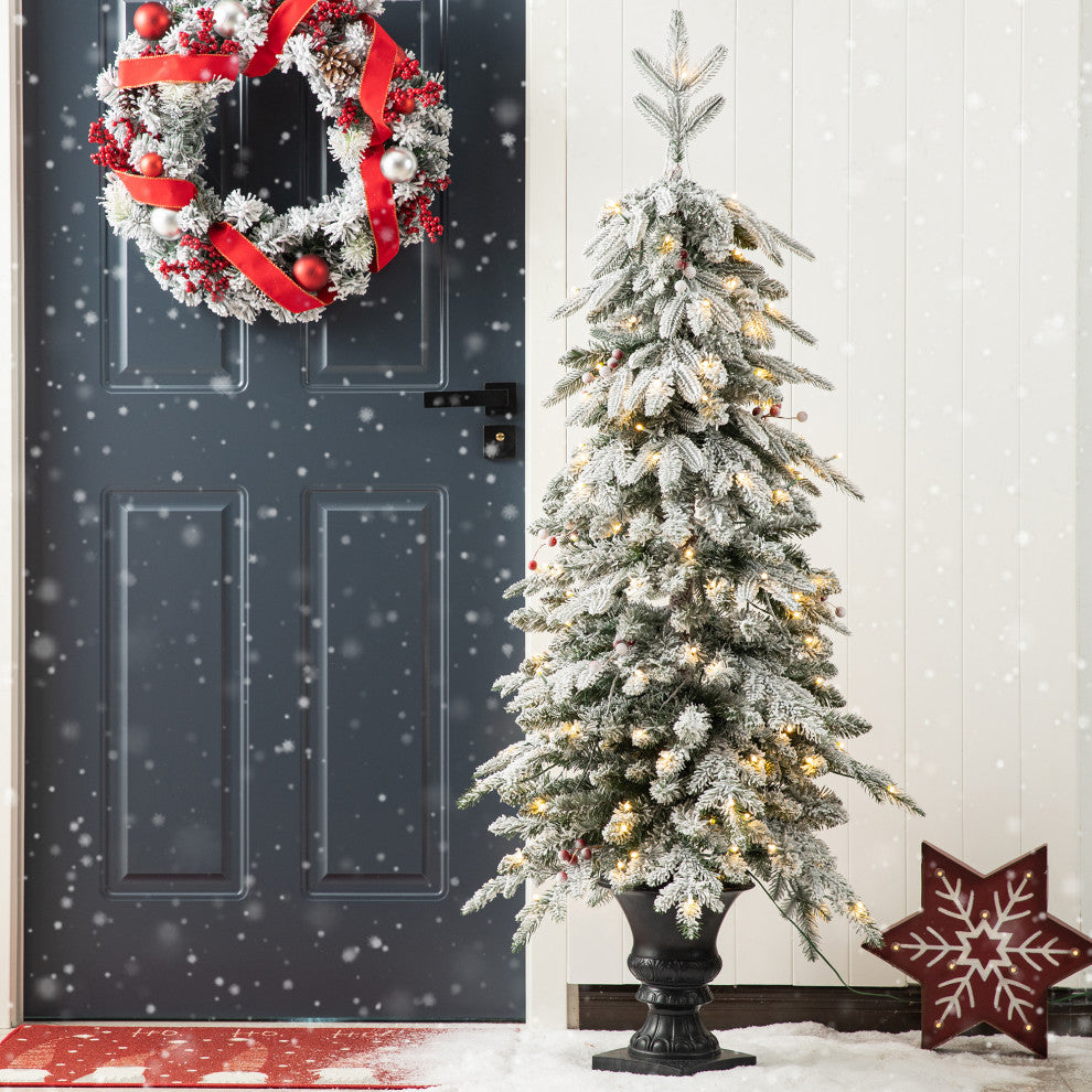 5' Pre-Lit Artificial Christmas Porch Tree