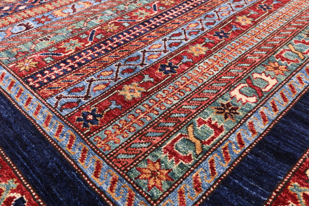 5' 11" X 9' 0" Persian Gabbeh Shall Hand Knotted Rug Q5069