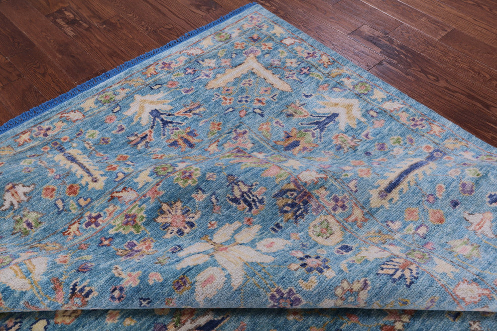 Turkish Oushak Hand-Knotted Wool Rug 9' 3" X 12' 5" - Q15595