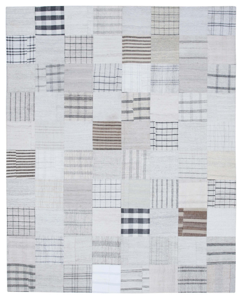 Rug N Carpet - Handmade Oriental 8' 0'' x 10' 0'' Rustic Patchwork Kilim Rug