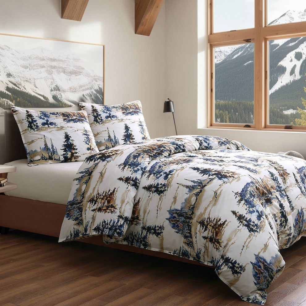 Acadia Reversible Comforter Set, Super Queen, Copper, 3PC