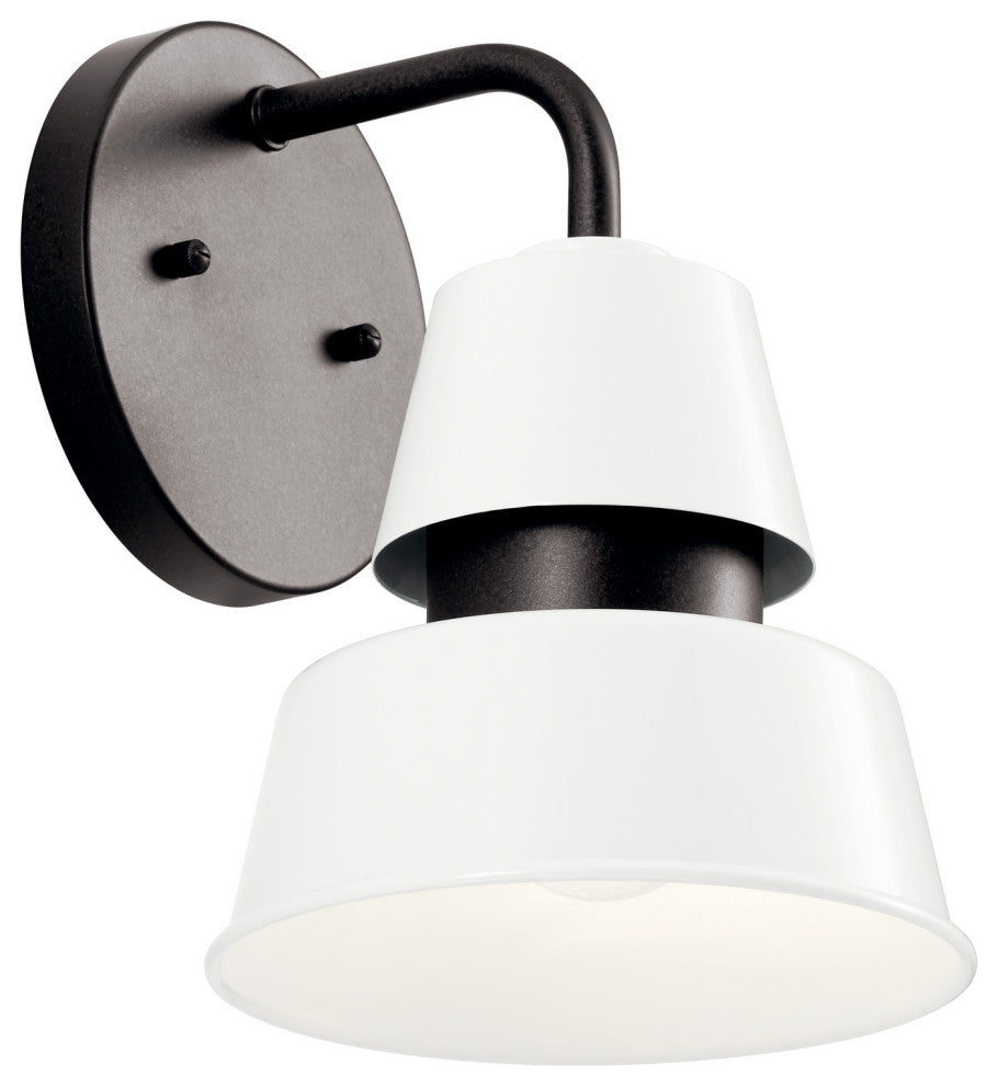 Kichler 59001WH One Light Outdoor Wall Mount, White Finish