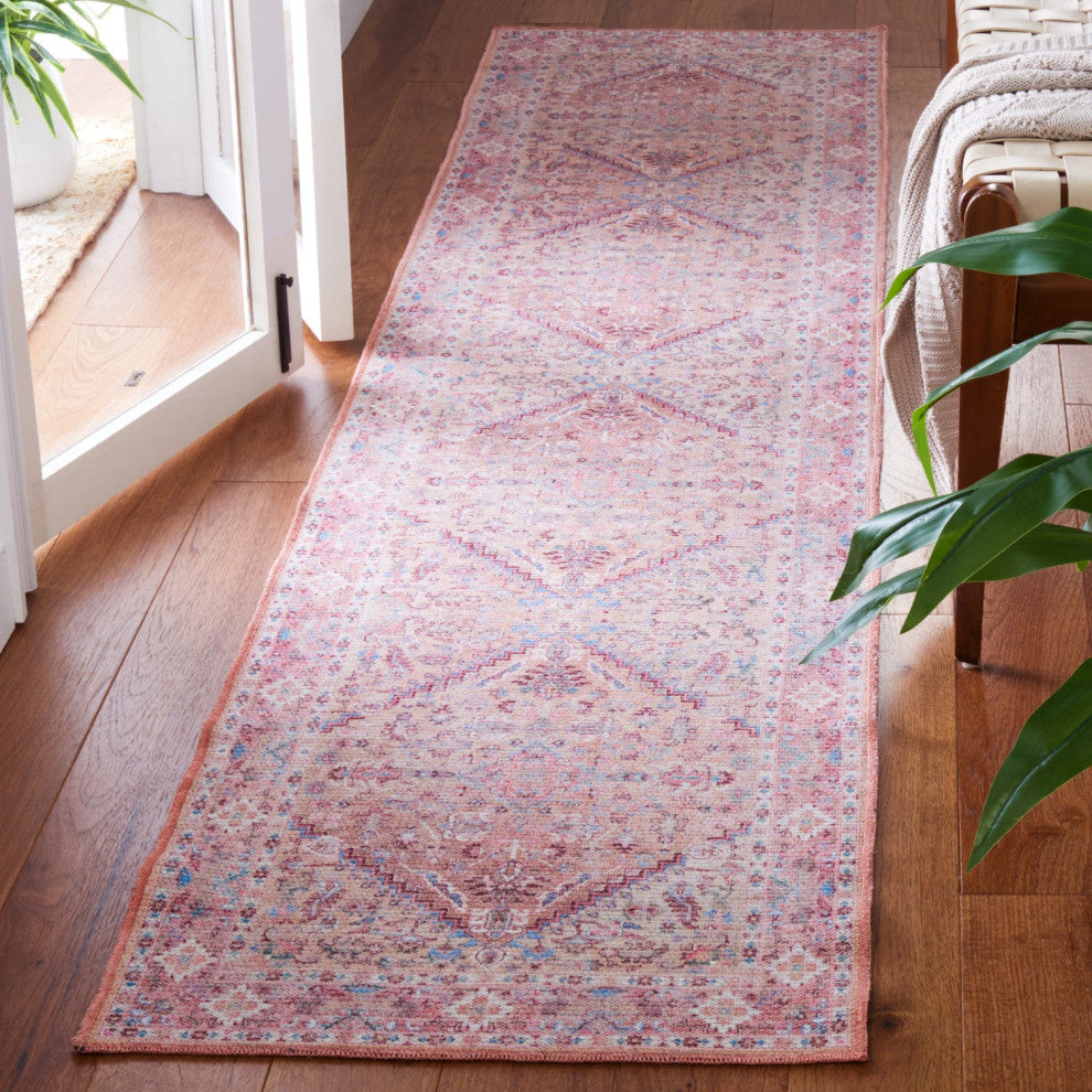 Safavieh Serapi Sep515B Vintage and Distressed Rug, Beige and Pink, 8'0"x10'0"