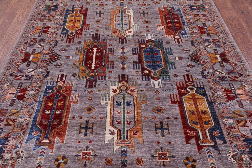 5' 10" X 7' 10" Fine Turkmen Ersari Handmade Rug Q11268
