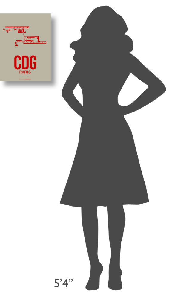 "CDG Paris Poster 2" Fine Art Print