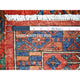 Angels Red Organic Wool Afghan Ersari Hand Knotted Oriental Rug, 3'11"x9'6"