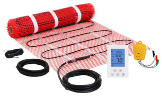 VEVOR Floor Heating Mat Copper Core Electric Warm Tile, 20 Sq.ft 240w