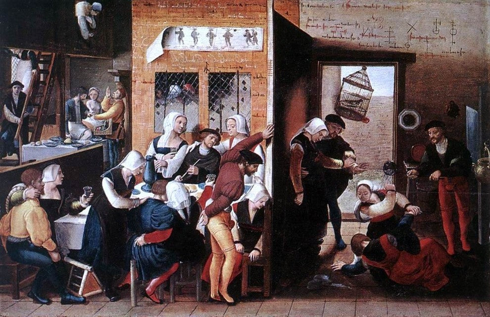 Jan Sanders Van Hemessen Merry Company, 18"x27" Wall Decal