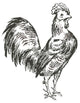 "Farm Animal Icons III" Digital Paper Print by Sue Schlabach, 26"x26"