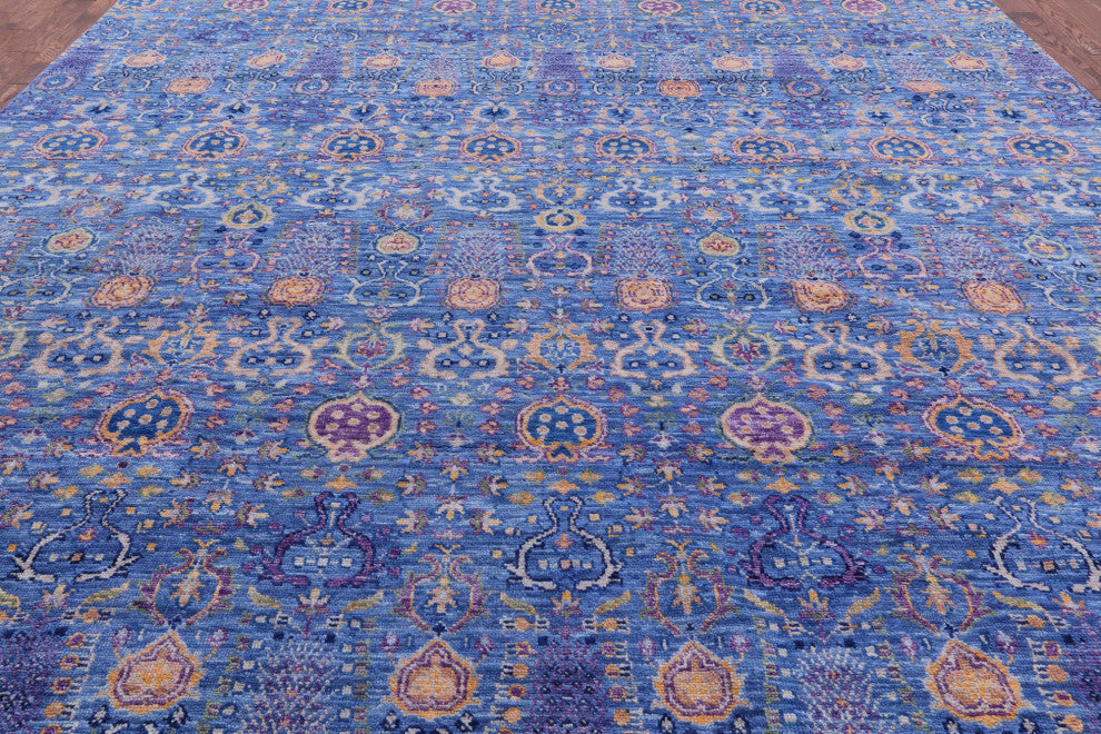 Turkish Oushak Handmade Wool Rug 12' 3" X 15' 3" - Q13549