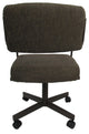 Swivel Tilt Kitchen Caster Chair with Wheels - M-110, Sanora Brown - Coffee