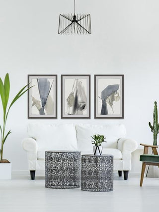 Kinetic Grid IX Triptych, Set of 3, 24x36 Panels