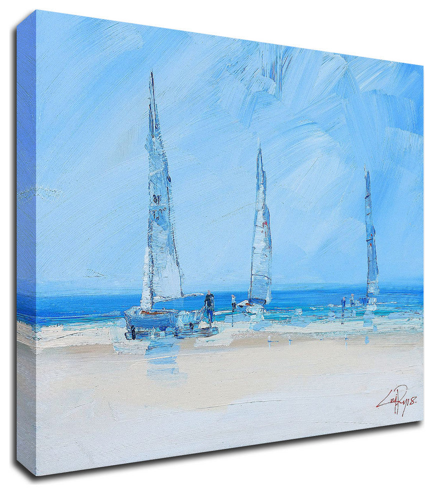 Aspendale Sails 2 by Craig Trewin Penny, Print on Canvas, 16" x 16"