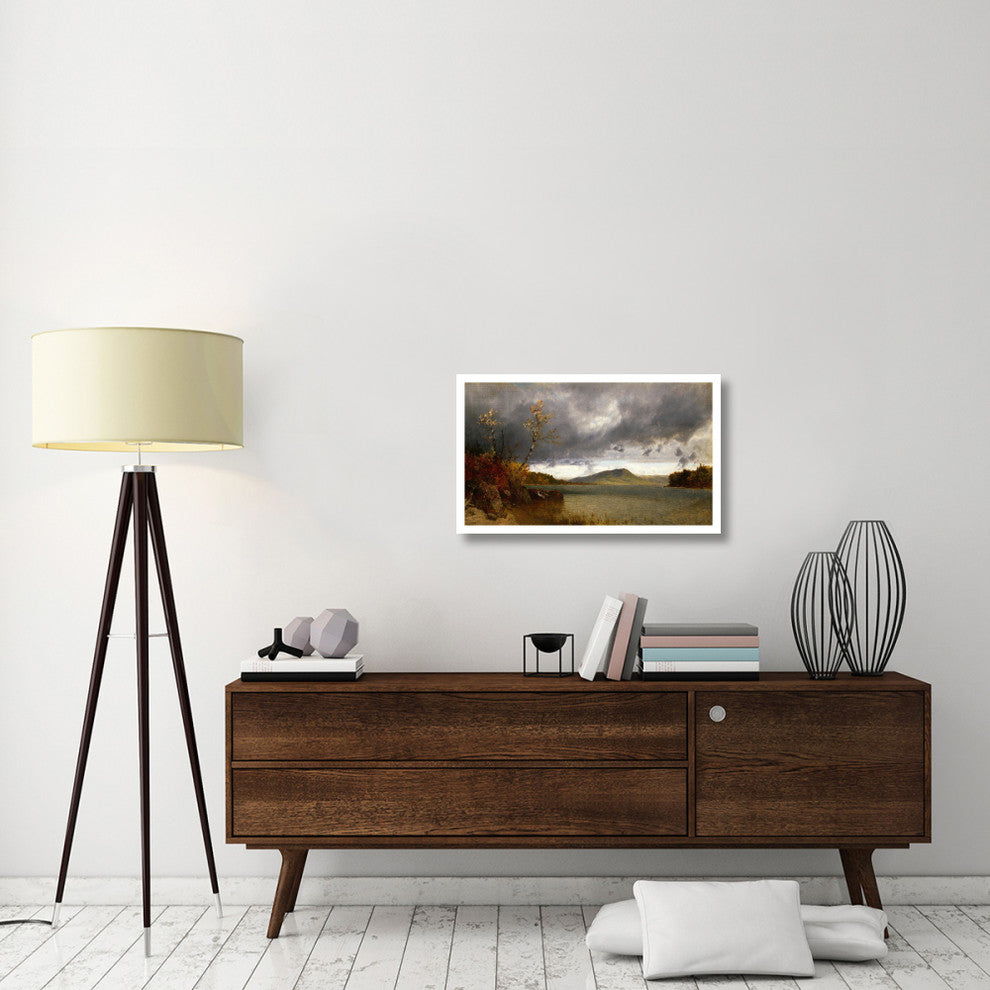 "Lake George, 1870" Digital Paper Print by John Frederick Kensett, 32"x19"