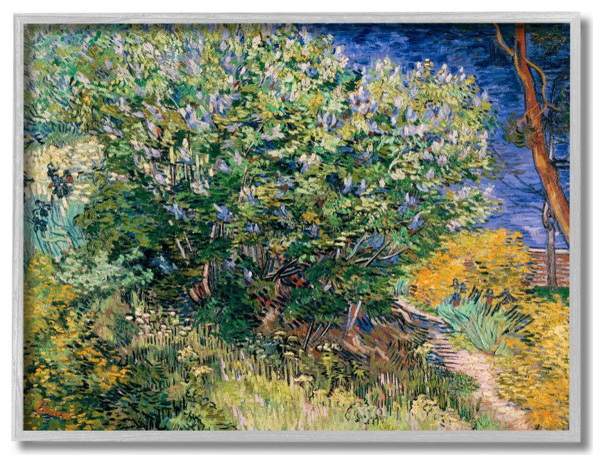 Bush On The Water Green Blue Van Gogh Classical Painting, 11"x14"