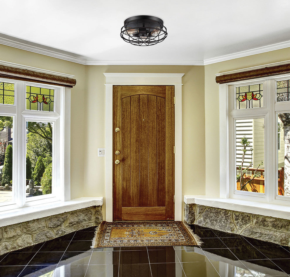 Flush Mount, English Bronze, 15"