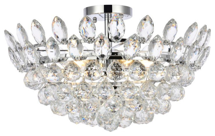 Eleana 20" Flush Mount, Chrome