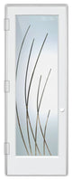 Interior Prehung Door or Interior Slab Door - Sleek Arcs - Primed - 24" x...